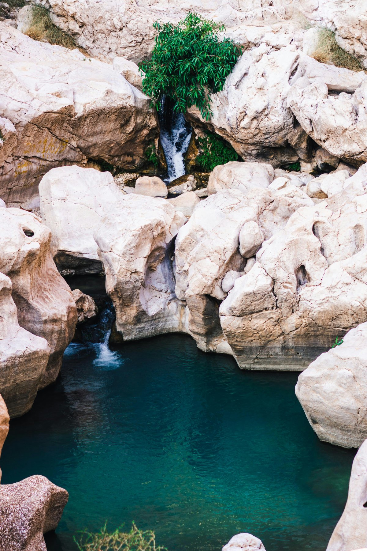 Desert wadi on the Frankincense Trail in Dhofar, Oman