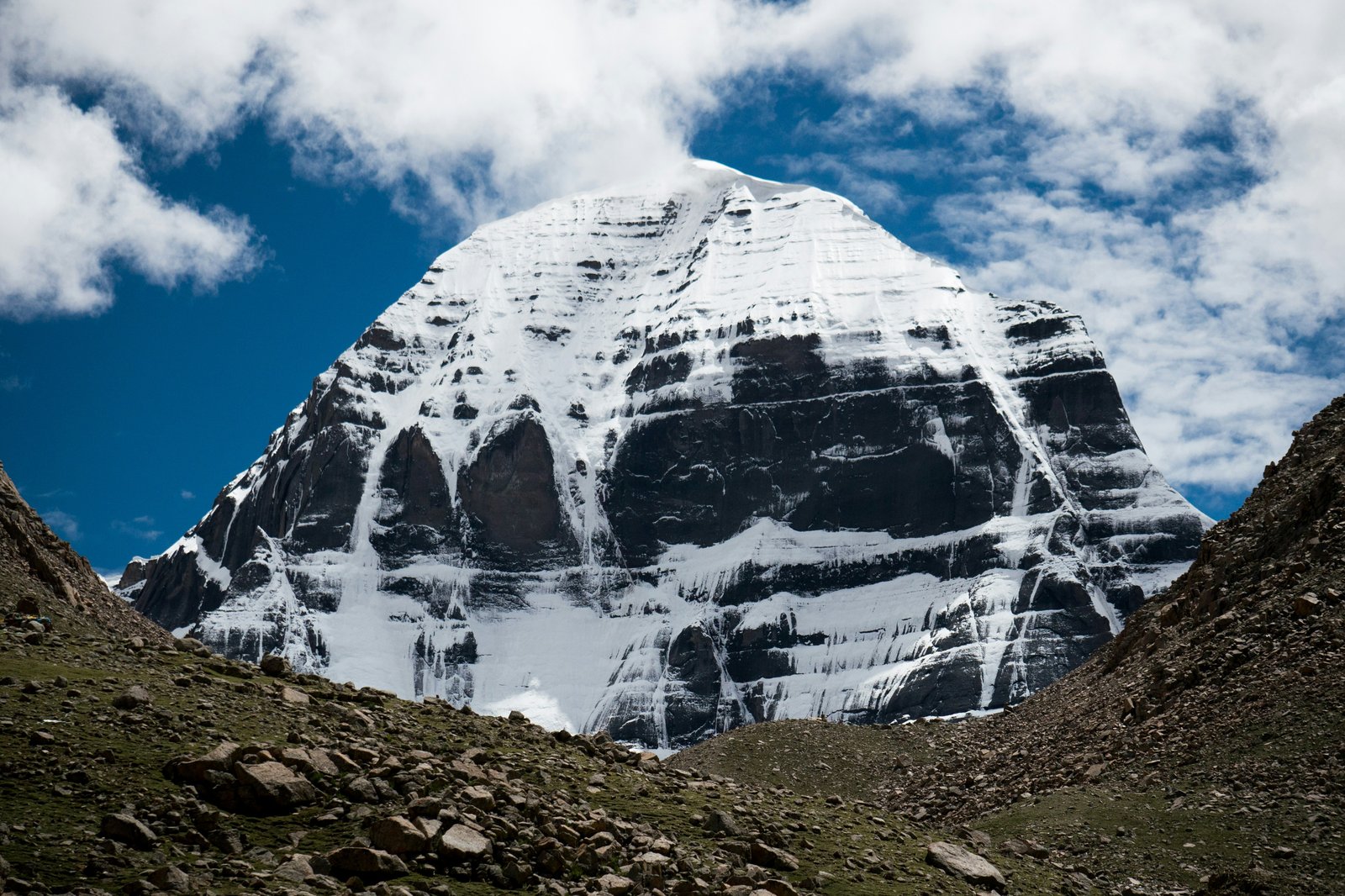 Mount Kailash in Tibet, sacred to four religions